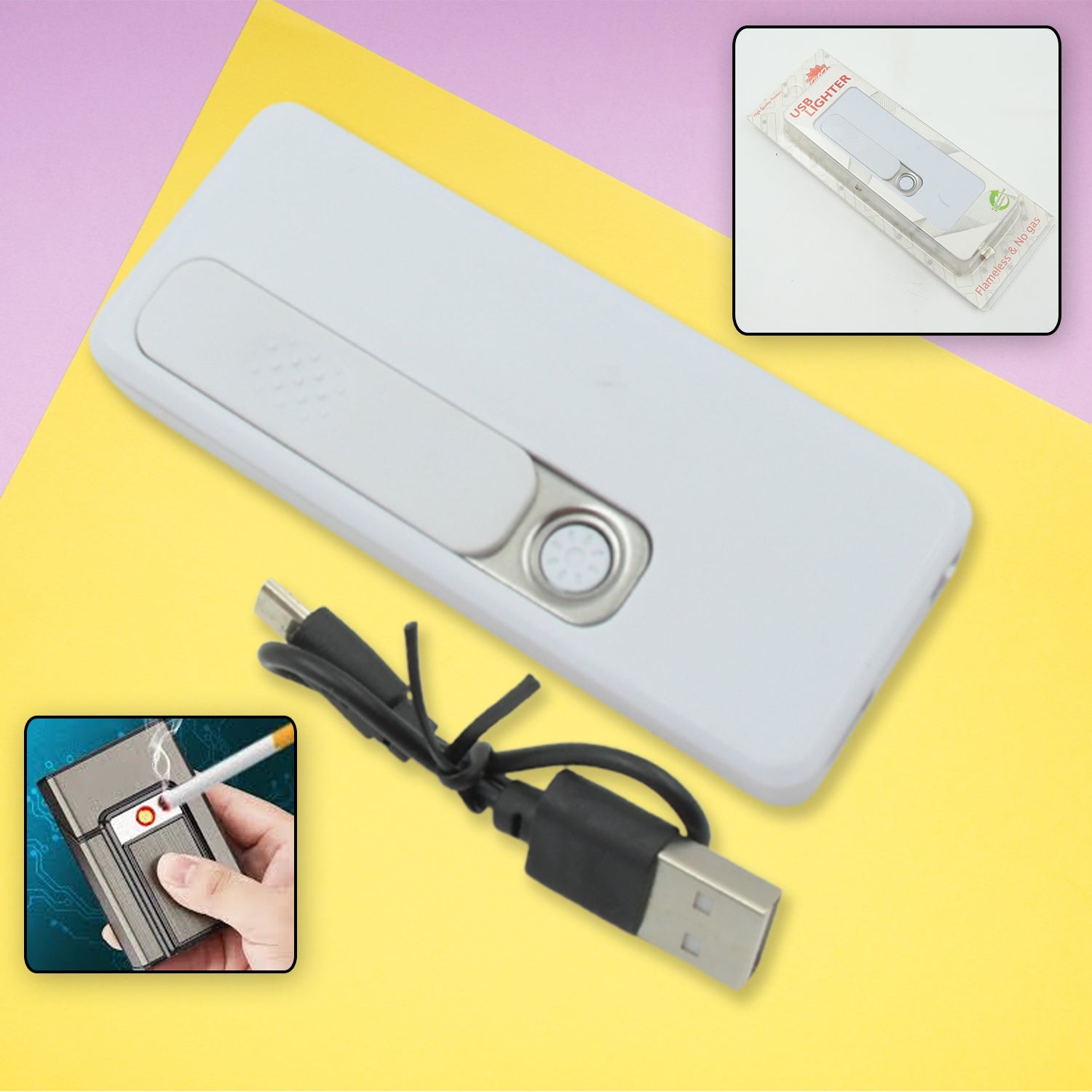 8888 Stylish Electric USB Lighter for Men & Women, Regular Cigarettes Portable USB Rechargeable Flameless, Coil Slim Cigarette Lighter with Charging Cable, Windproof E lighter, Lighter for Smoking (1 Pc ) 8888 Stylish Electric USB Lighter for Men & Women, Regular Cigarettes Portable USB Rechargeable Flameless, Coil Slim Cigarette Lighter with Charging Cable, Windproof E lighter, Lighter for Smoking (1 Pc )